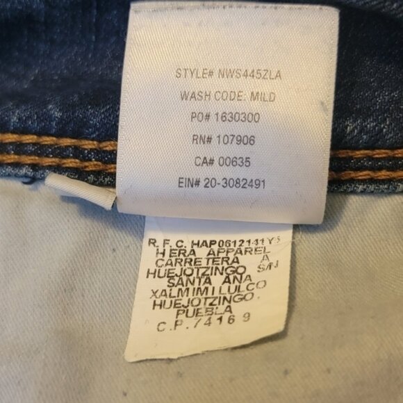 Hudson Cat Skinny Mid Rise Medium Wash Crop Step Hem Frayed Flap Pocket Jeans 30 - Picture 15 of 16